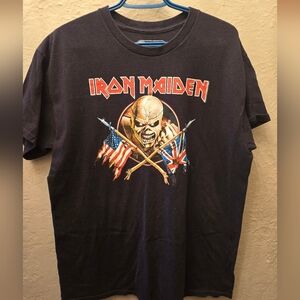 Iron Maiden Eddie Graphic Tee Band Shirt Heavy Metal Rock Black Large